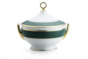 Ginori Contessa Smeraldo Round Soup Tureen & Cover